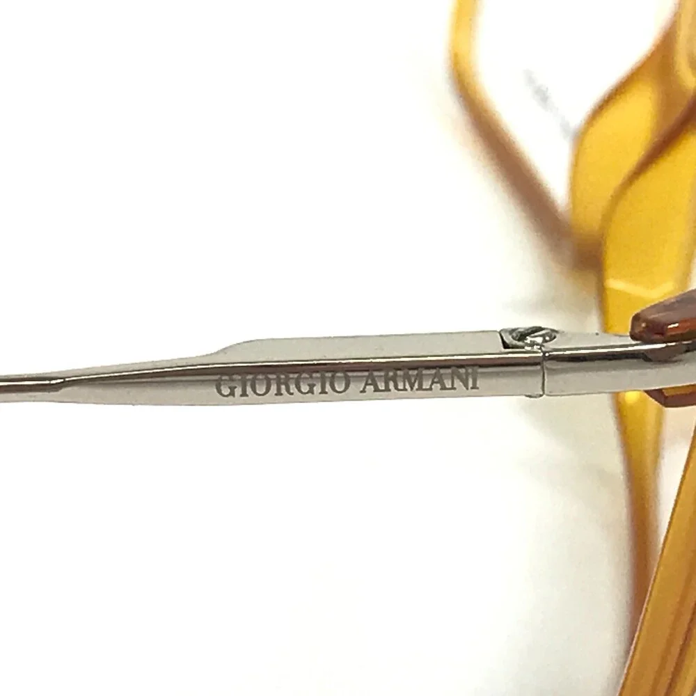Giorgio Armani Eyeglasses Frames GA 636 247 Clear Yellow Gold Silver 56-16-140